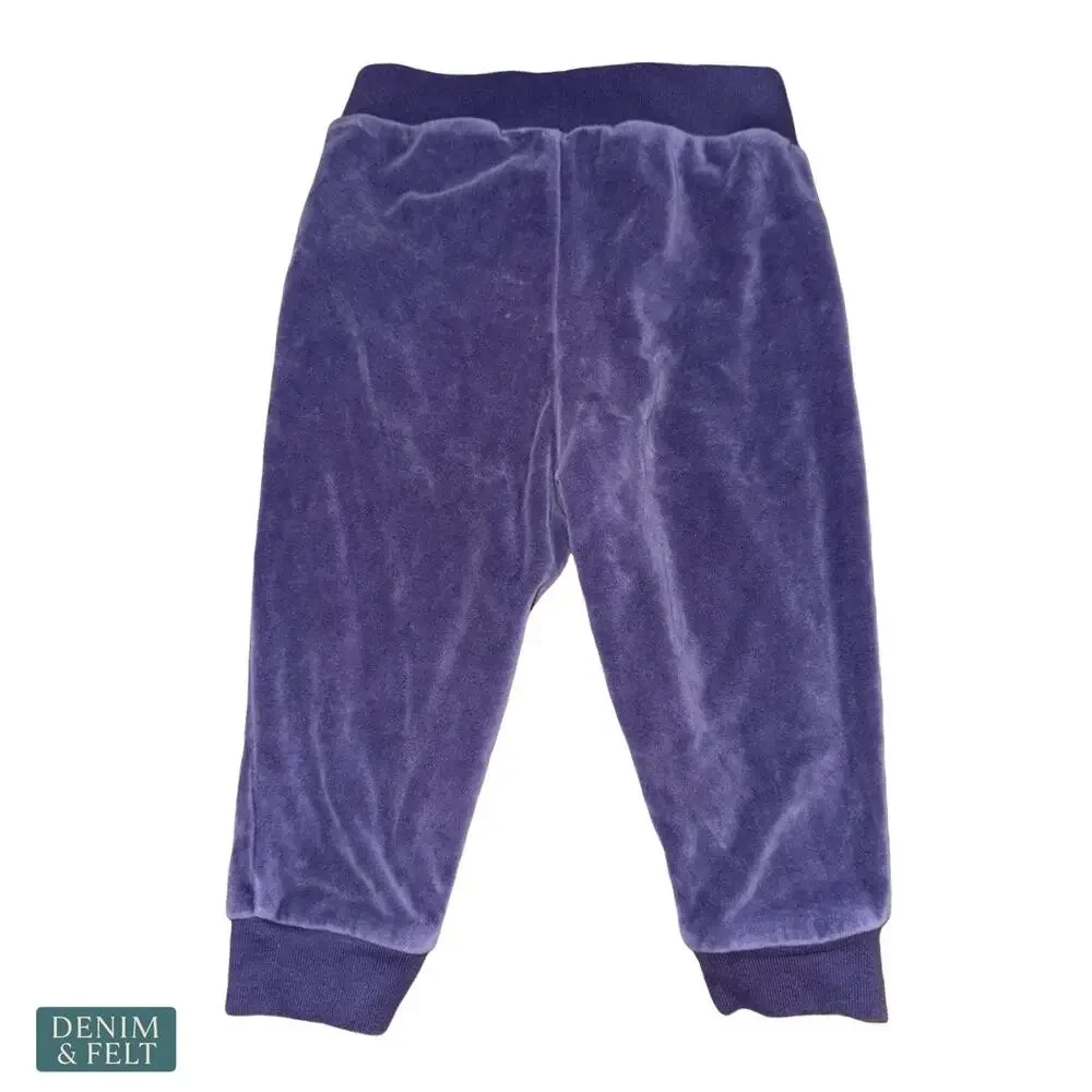 Polo Ralph Lauren‎ Baby Velour Peplum Hoodie Jogger Set Purple Pony Logo 12M